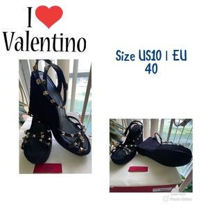 ❌ SOLD ❌ Valentino Rockstud Wedge Sandals ❌ SOLD ❌